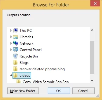 select folder