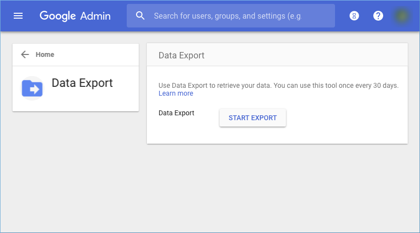 Data Export tool