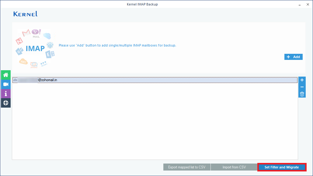 Set Filter and Migrate