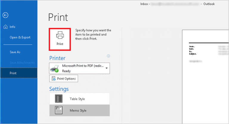 Microsoft Print to PDF