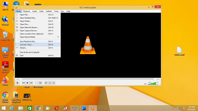 Launch the VLC Media Player