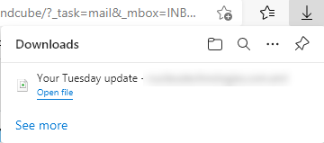 Email start to download