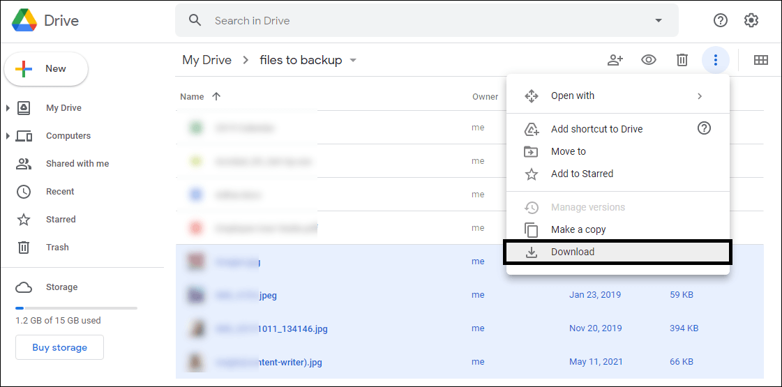 Can you transfer files from Google Drive to hard drive?