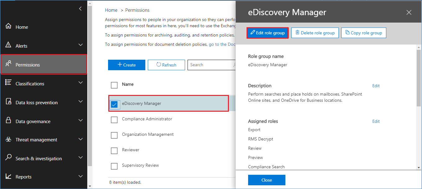 Edit the Role Group and add your mailbox