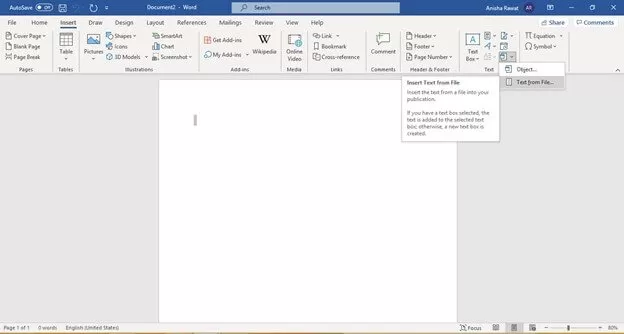 click on object