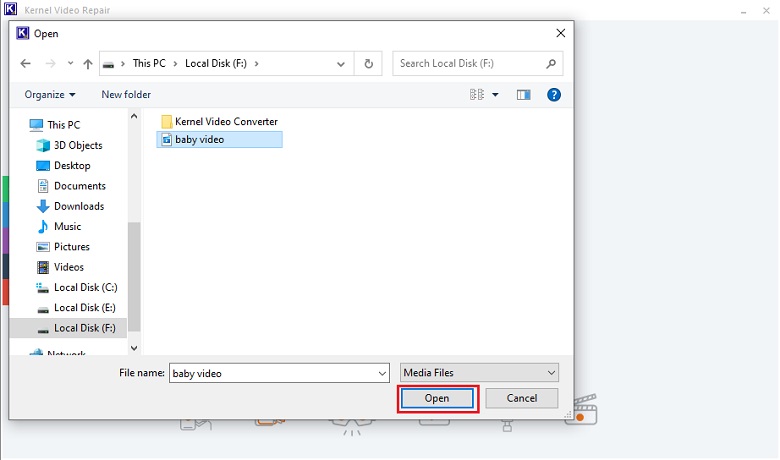 select video files