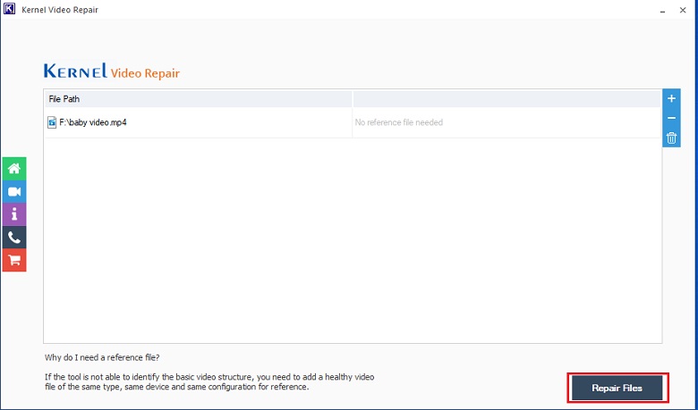 repair files option