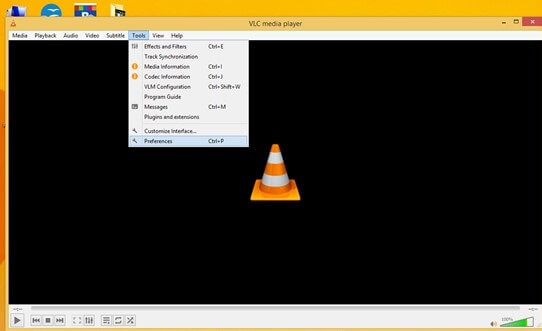 Open the VLC media player