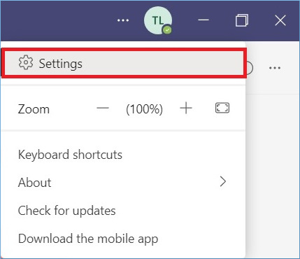 Open your Microsoft Teams desktop app