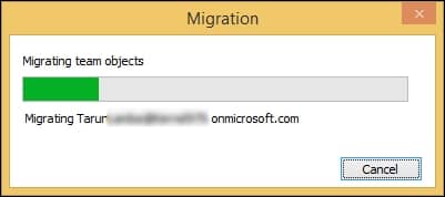 Migration will start