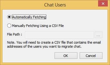 select chat users
