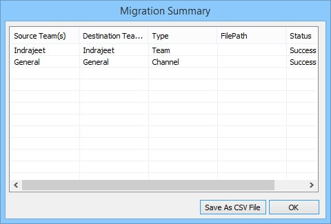 Summary of migration