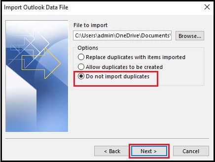 Do not import duplicates