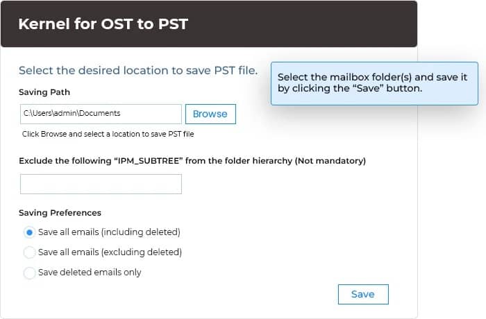 provide a location to the file and click on Finish