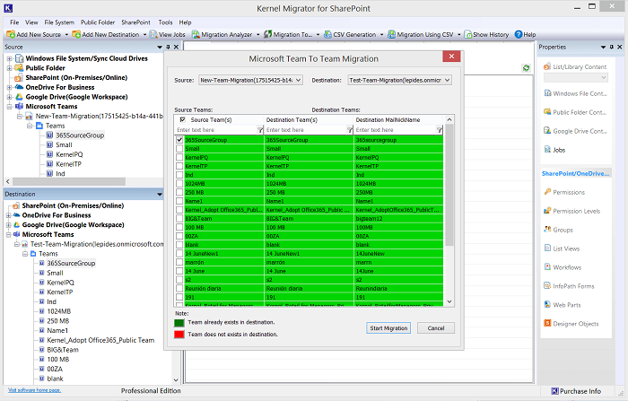 Start Migration