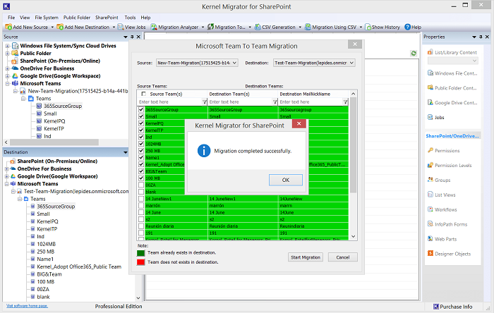 migration is completed successfully