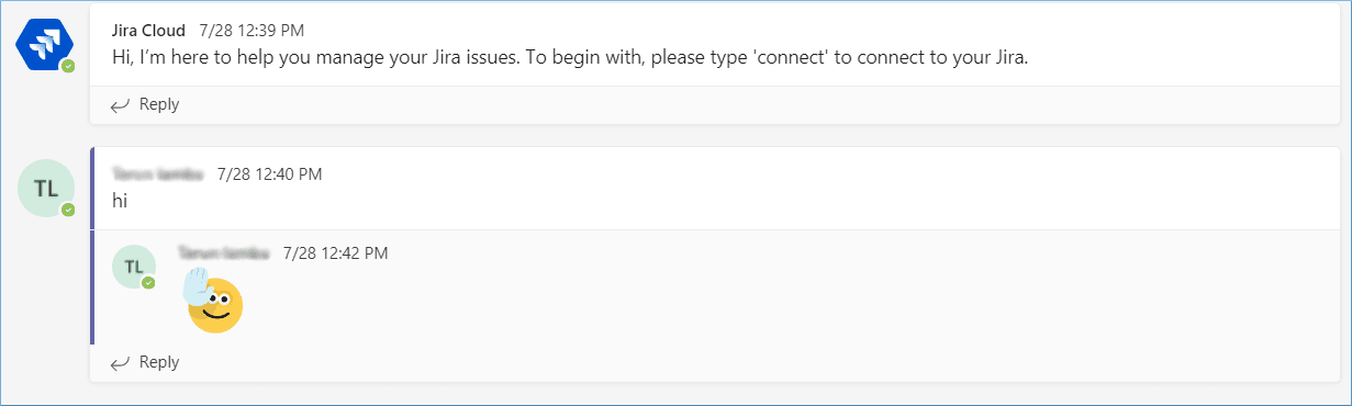 The administrator can add multiple users and they can send and receive messages in the same thread