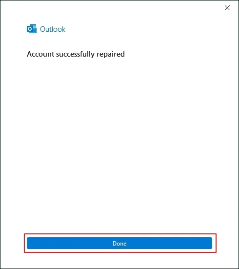 Then click on done