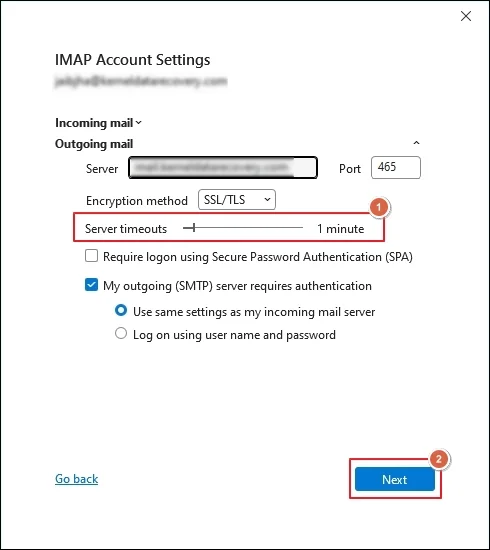 maximize the server timeout duration