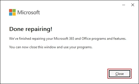 Close it once repairing done