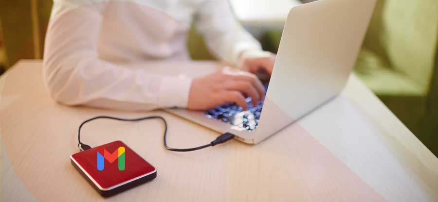 Backup Gmail account to external hard drive