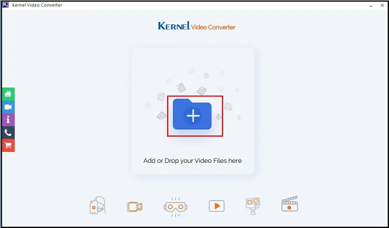 Click the add button to add files