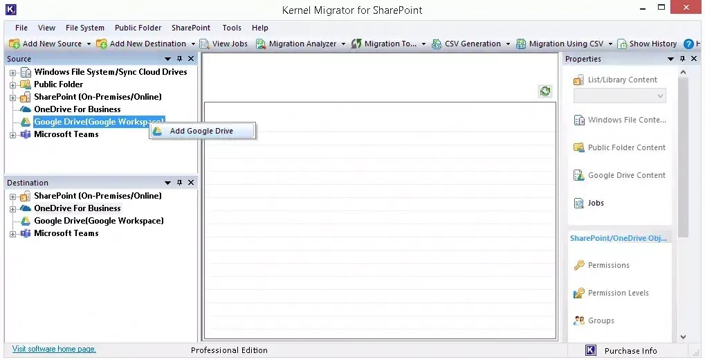 migrate data between two Google Drive accounts
