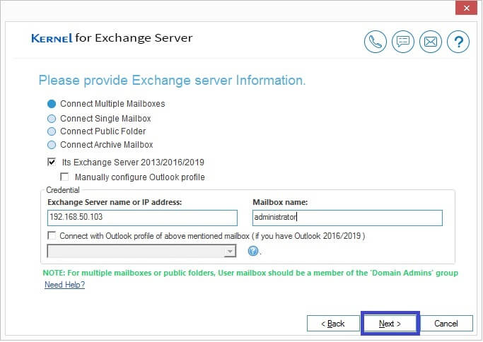 Connect multiple mailboxes