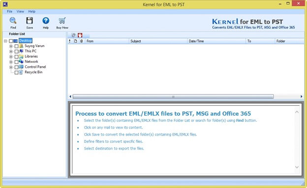 Kernel for EML to PST