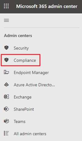 Open the Microsoft 365 Admin Center