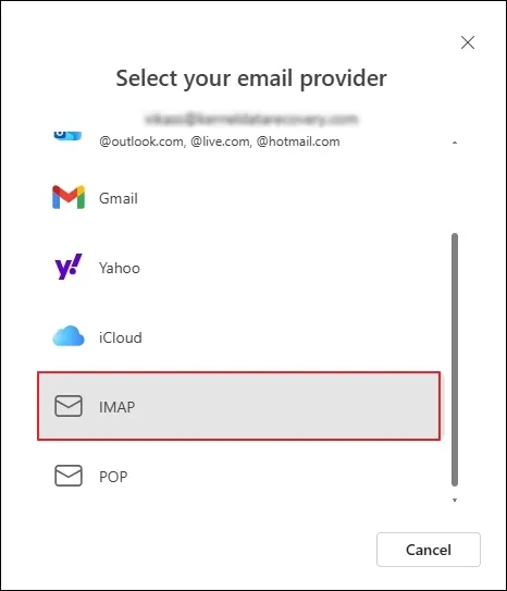 Select IMAP