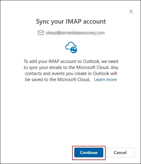Sync your IMAP account