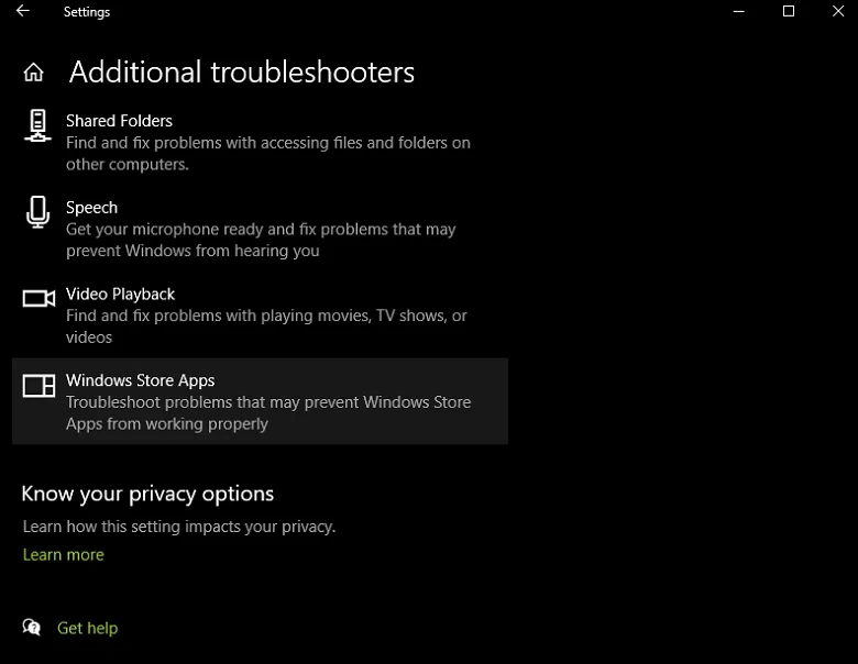 windows store apps