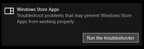 run troubleshooter
