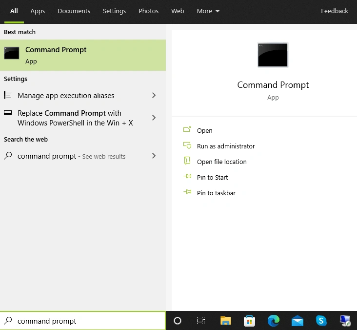 command prompt