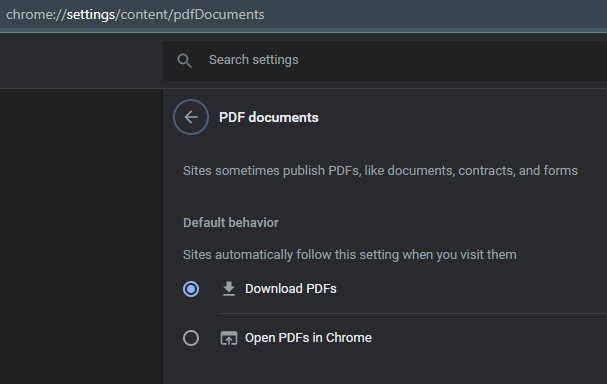 Open Pdfs in Chrome