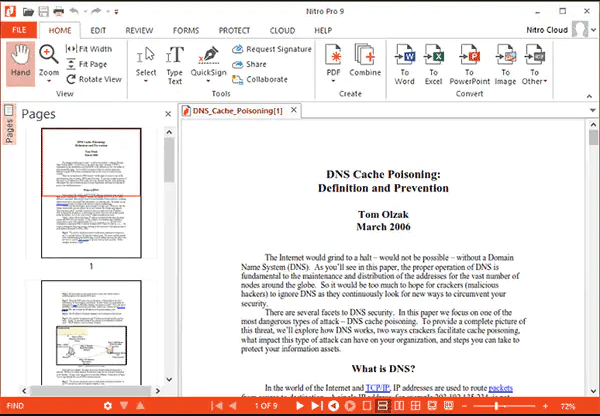Nitro Pro PDF File Editor