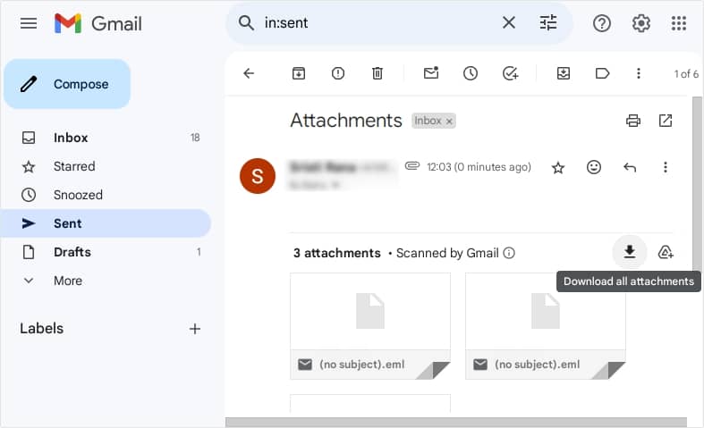 Download all attachments