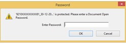 existing PDF restrictions password