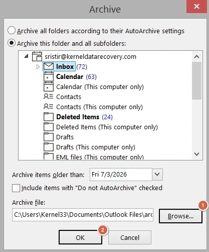 click browse then ok