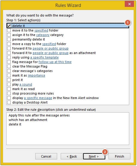 we have selected delete it option