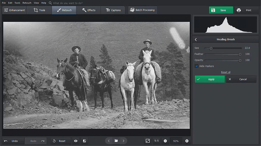 erase cracks and stains