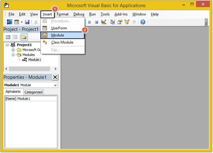 Microsoft Visual Basic for Application box