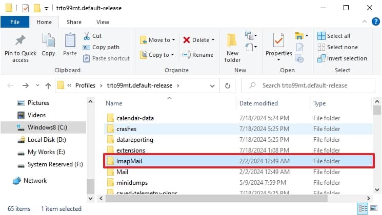 Go to your File Manager and open the Mail