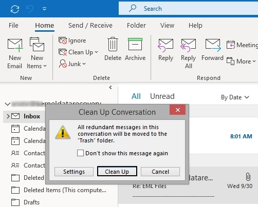 click clean up