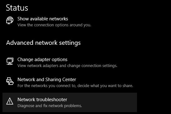 Network Troubleshooter