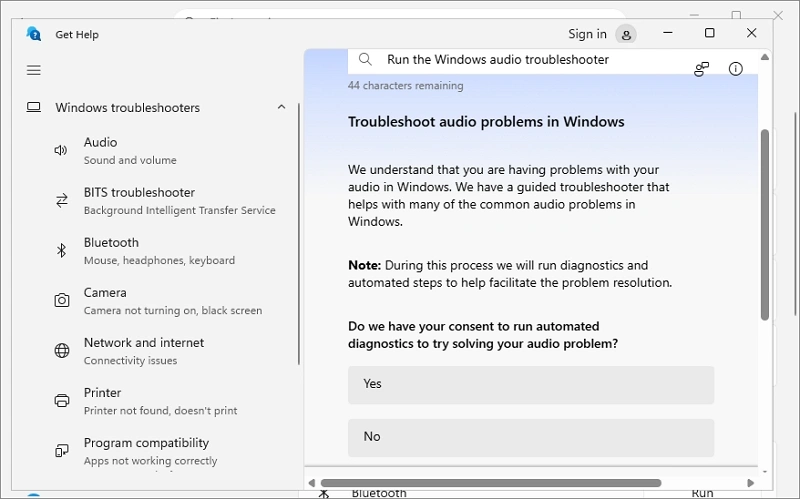 running sound troubleshooting