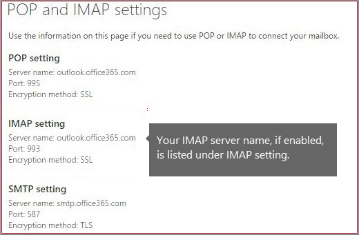 enable IMAP in your SmarterMail