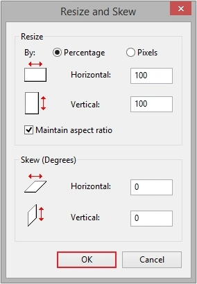 select dimensions