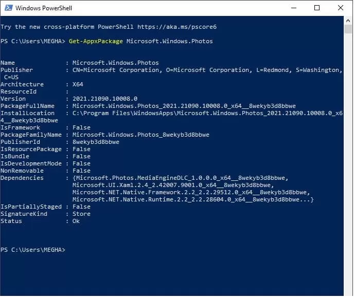 remove AppxPackage